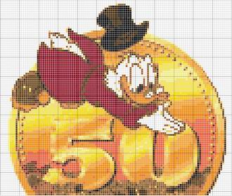 Schema punto croce Zio paperone (4)